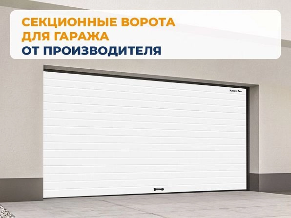 Секционные ворота 2500х2200 мм белые DoorHan rsd02, angarsk.doorhan.ru